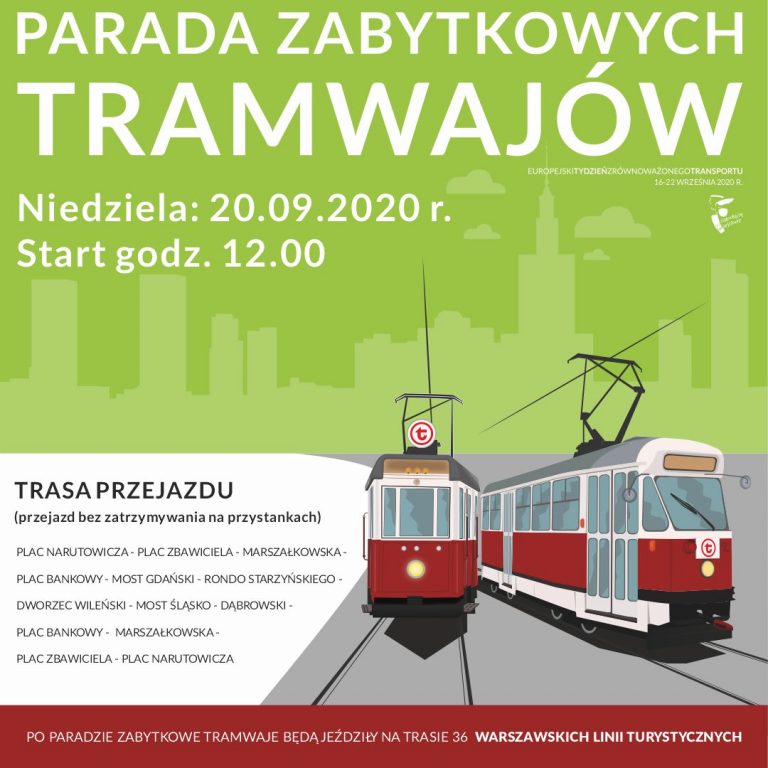 Zabytkowe tramwaje przejadą przez stolicę