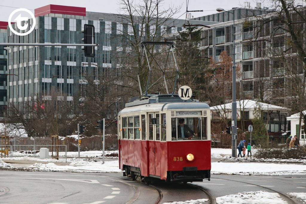 zdjęcie zabytkowego tramwaju linii M
