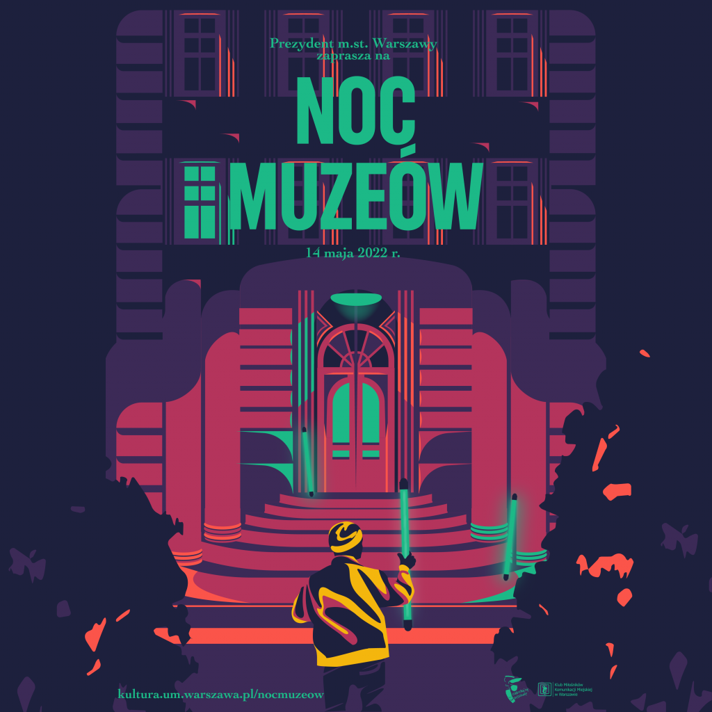 grafika promująca Noc Muzeów 2022